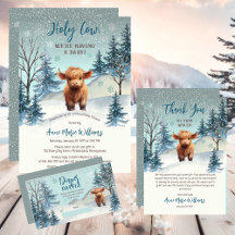 Holy Cow - Highland Calf Winter Baby Shower 