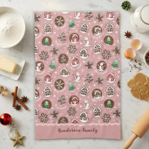 Whimsical Cute Christmas Cookie Pattern