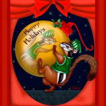 CHRISTMAS SQUIRREL - Ecureuil Noel