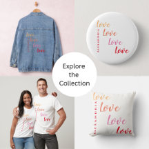 Love Personalized Name Minimal Typography