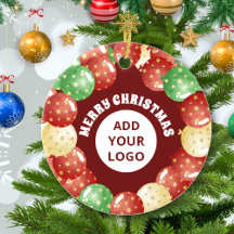 Modern Custom Company Logo Christmas Cards & Gifts