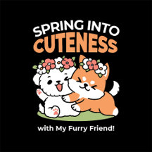 Playful Dogs with Flower Crowns – Fun Spring Theme