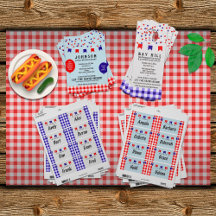 Summer Picnic Party   Red White + Blue Barbecue