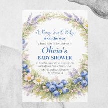 Blueberry Lavender Berry Sweet baby shower