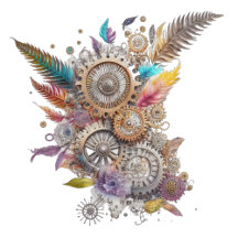 Steampunk Wedding with Gears, Feathers and Flowers