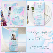 Modern Abstract Pastel Wedding Collection