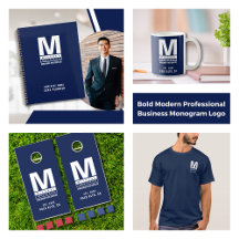 Bold Modern Professional Business Monogram Logo