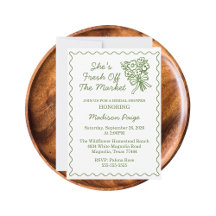 Fresh Off The Market Sage Green Bridal Shower 