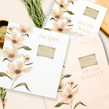 Wildflower Monogram Name Vintage Floral Kitchen