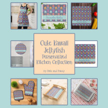 Cute Kawaii Jellyfish Personalized Kitchen 