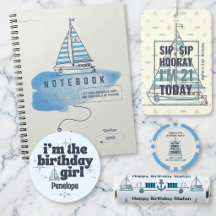 Sailboat Cabana Birthday Collection