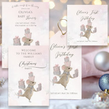 Cute Mouse with gifts for Christmas