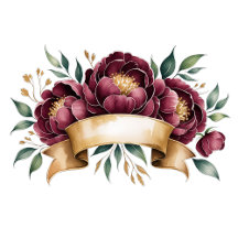 Elegant Burgundy & Emerald Green Peony Wedding