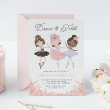 Watercolor Ballerinas Birthday Collection