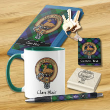 Clan Blair Tartan and Crest Collection