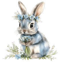 Fluffy Cute Bunny Easter