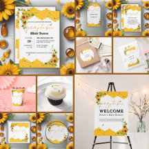 Sunflower Honeycomb Mommy-To-Bee Baby Shower