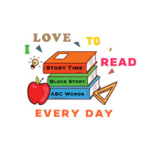 I  Love To Read Books Reader Students       