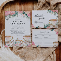Floral Elegant Tea Party Bridal Shower