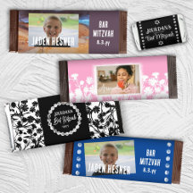 Bar Mitzvah, Bat Mitzvah Chocolate Candy Wrappers 