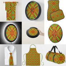 Autumn Fall Colors Abstract Geometric Design