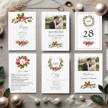 Holly and Ivy Christmas Wedding Charm