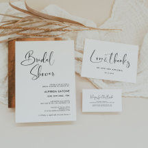 Elegant & Modern Black and White Bridal Shower