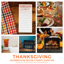 Thanksgiving Celebration Decor and Party Supplies
