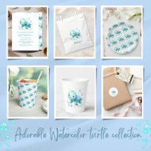 Adorable Watercolor turtle collection
