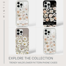 Trendy Wildflower Pattern Phone Cases