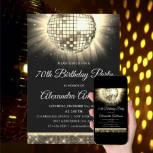 GOLD DISCO PARTY 70's 70th BIRTHDAY COLLECTION