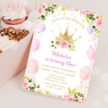Pink Floral Princess Birthday Party