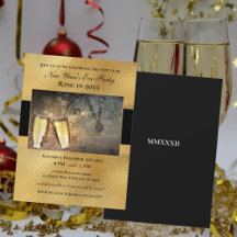 New Years Eve New Years Day Party Supplies Invites