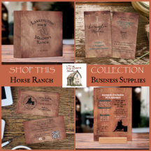 Elegant Horse Ranch Business Templates & Supplies