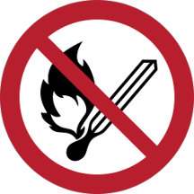ISO 7010 Prohibition Sign Glossy Posters