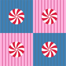 Fun and Fancy Pink and Blue Peppermint