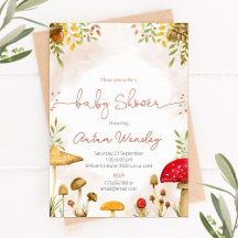 Mushroom baby shower party