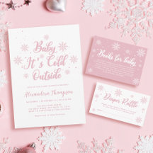 Pink Winter Wonderland Baby Shower
