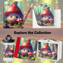 Cute toadstools in the forest - good luck