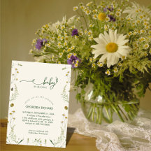 Boho Wildflower Baby in Bloom Baby Shower 