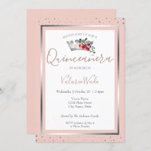 Princess Crown Glitter Quinceañera