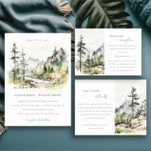 Soft Woods Mountain Landscape Sketch Collection