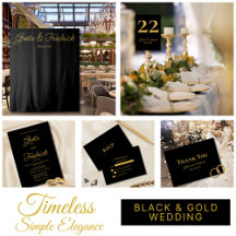 Timeless - Black and Gold Simple Elegance 