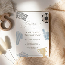 Soccer Birthday Party Invitations Collection