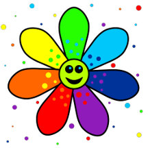 Rainbow Flowers