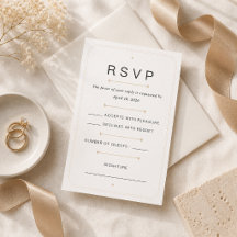 Modern Luxury RSVP Card Templates