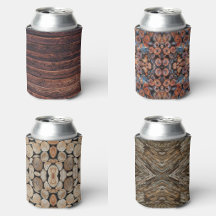 Can Cooler Sleeves With Mountain Cabin Designs 