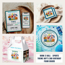Born 2 Ball – Sports Theme Boy’s 2nd Birthday 