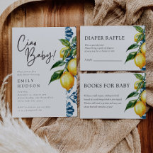 Lemon Positano Italian Baby Shower