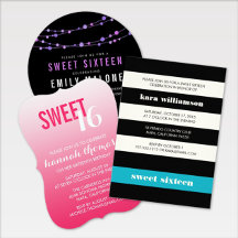 Sweet Sixteen Invitations